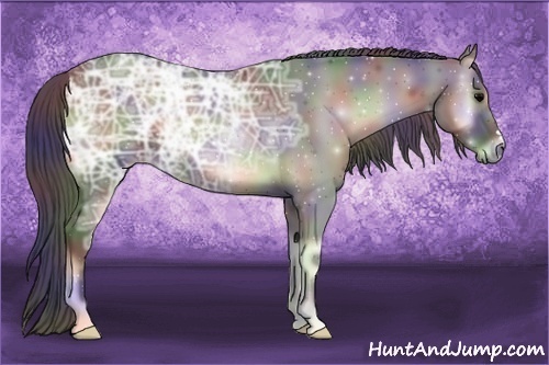 Horse Color:Nacre Blue Onyx Ice
