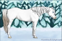 Horse Color:White Spotted Liver Red Dun Splash Varnish