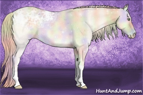 Horse Color:Nacre Cremello Ice Onyx