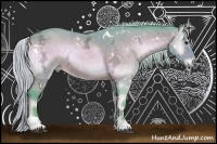 Horse Color:Watercolor White Spotted Silver Buckskin Ice Onyx Rabicano 