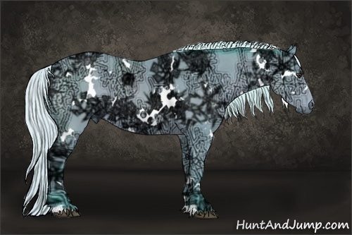 Horse Color:Watercolor White Spotted Silver Bay Ice 