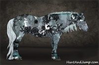 Horse Color:Watercolor White Spotted Silver Bay Ice