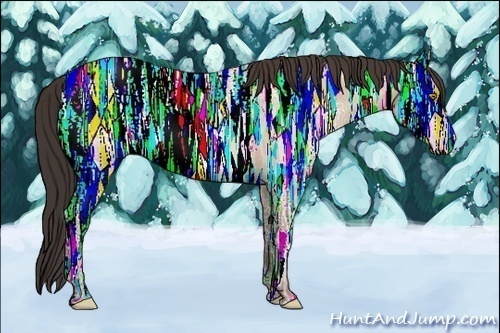 Horse Color:Amber Champagne Ice Roan Rabicano