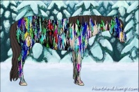 Horse Color:Amber Champagne Ice Roan Rabicano 