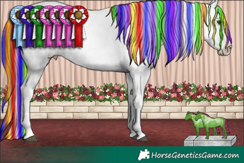 Horse Color:Painted Liver Chestnut Splash Varnish and Painted Brown Splash Varnish