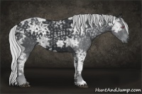 Horse Color:Silver Black Chinchilla Ice