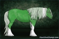 Horse Color:Watercolor Silver Black Chinchilla Tobiano