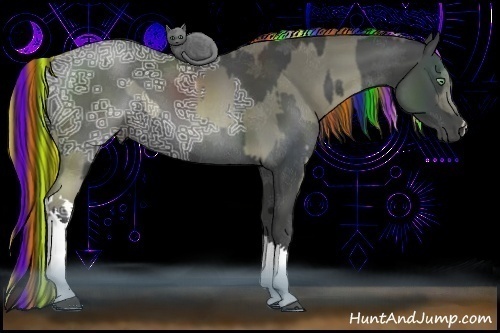 Horse Color:Painted Chocolate Palomino Ice and Painted Liver Chestnut Ice
