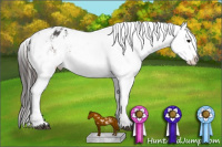 Horse Color:Brown Sabino Splash Varnish  and Gray Brown Sabino Splash Varnish 