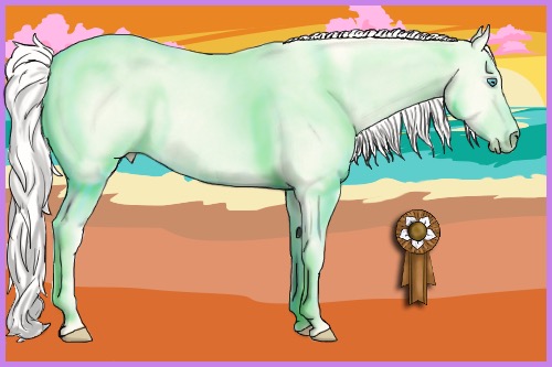 Horse Color:Silver Perlino Dun 
