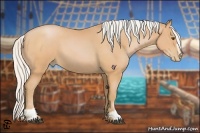 Horse Color:Silver Bay Pearl Sabino