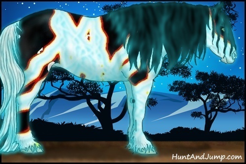 Horse Color:Thunderstruck White Spotted Gold Cream Champagne Dun Tobiano Frame Fewspot Rabicano