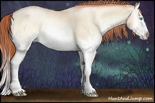 Horse Color:White Spotted Classic Cream Champagne Pearl Onyx Splash 