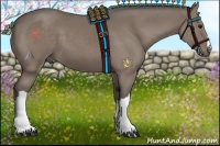Horse Color:Silver Black 