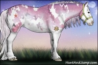 Horse Color:Watercolor White Spotted Silver Bay Ice Onyx Splash 