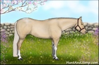Horse Color:Silver Brown Pearl Dun Tobiano Rabicano