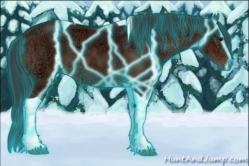 Horse Color:Thunderstruck Bay Ice Sabino Tobiano 