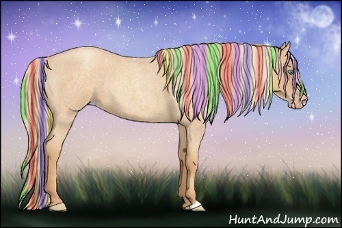 Horse Color:Painted Gold Champagne Roan 