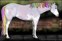Horse Color:Painted Watercolor Smoky Creme Splash