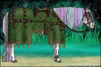 Horse Color:Painted Liver Chestnut Sabino Rabicano 