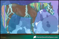 Horse Color:Painted Thunderstruck Silver Black 