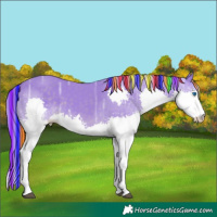 Horse Color:Painted Watercolor Liver Chestnut Ice Splash