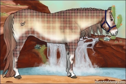 Horse Color:Plaid Liver Red Onyx