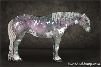Horse Color:Watercolor White Spotted Silver Blue Onyx Ice