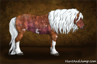 Horse Color:Watercolor White Spotted Liver Chestnut Ice Mushroom Tobiano 