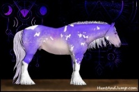 Horse Color:Watercolor White Spotted Silver Brown Chinchilla Tobiano 