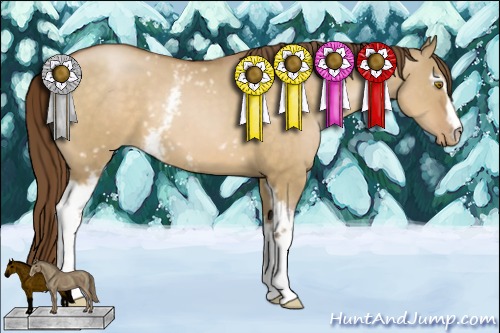 Horse Color:White Spotted Bay Pearl Dun