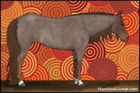 Horse Color:Liver Red Roan Rabicano