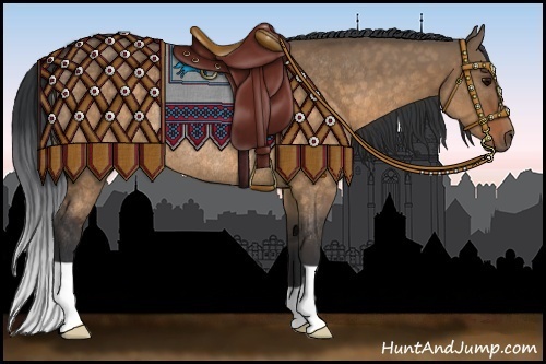 Horse Color:Brown Dun Rabicano