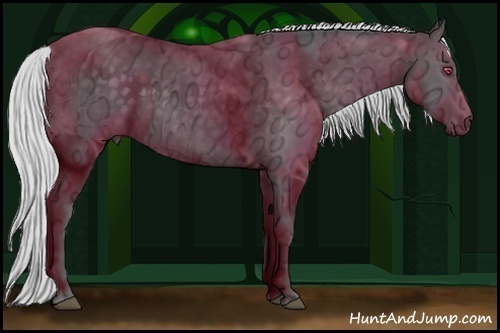Horse Color:Silver Smoky Black Chinchilla Ice