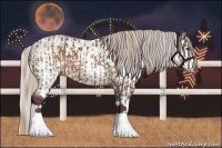 Horse Color:Liver Chestnut and Chocolate Silver Brown Chinchilla Dun Tobiano Frame Rabicano