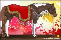 Horse Color:Liver Chestnut Tobiano 