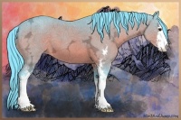 Horse Color:Watercolor Bay Ice Sabino 