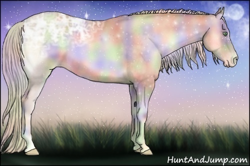 Horse Color:Nacre Silver Buckskin Ice Pearl Onyx 