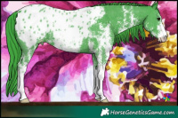 Horse Color:Watercolor Black Sabino Blanket 
