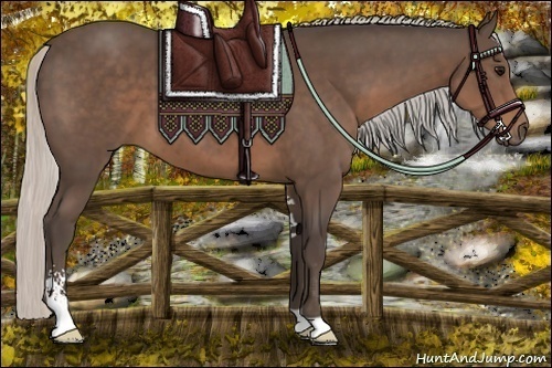 Horse Color:Silver Black Sabino