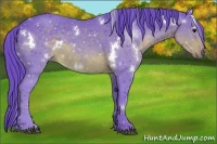 Horse Color:Watercolor White Spotted Brown 