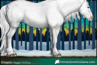 Horse Color:White Spotted Silver Grullo Chinchilla Tobiano Varnish 