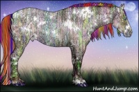 Horse Color:Painted White Spotted Buckskin Ice Roan Pearl and Painted White Spotted Buckskin Ice Roan Pearl