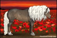 Horse Color:Liver Chestnut Sabino Rabicano