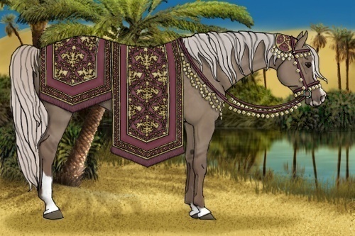 Horse Color:Silver Grullo Sabino 