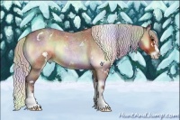 Horse Color:Nacre White Spotted Silver Bay Roan Onyx Splash 