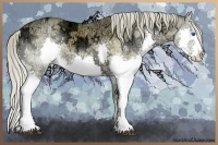 Horse Color:Chocolate Palomino Ice Sabino Splash 