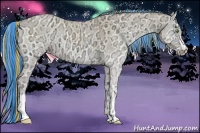Horse Color:Painted Smoky Creme Ice Onyx and Painted Perlino Ice Onyx