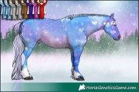 Horse Color:Watercolor White Spotted Silver Brown Chinchilla Dun Tobiano Brindle 