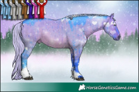 Horse Color:Watercolor White Spotted Silver Brown Chinchilla Dun Tobiano Brindle